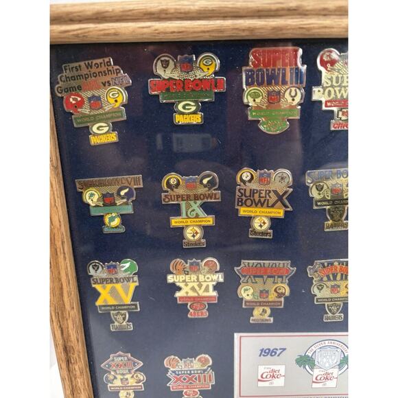 NFL SUPER BOWL XXV PIN SET COCA-COLA 1991 COMMEMORATIVE LIMITED 1500 PETER DAVID - Picture 7 of 10